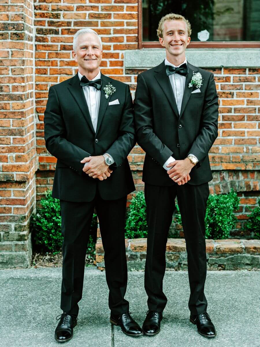 Proud father Bryan McNabb and son Tanner