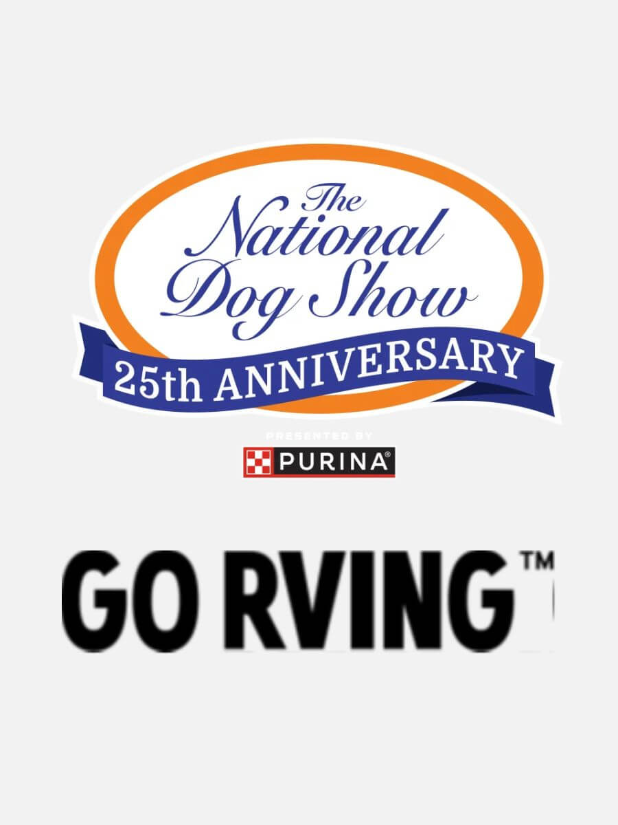 National Dog Show and Go RVing logos